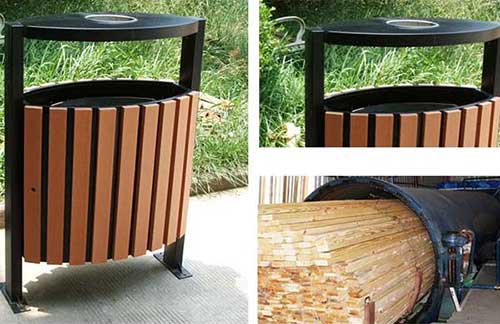 發(fā)貨廣州從化區(qū)，再獲好評的鋼木垃圾桶廠家